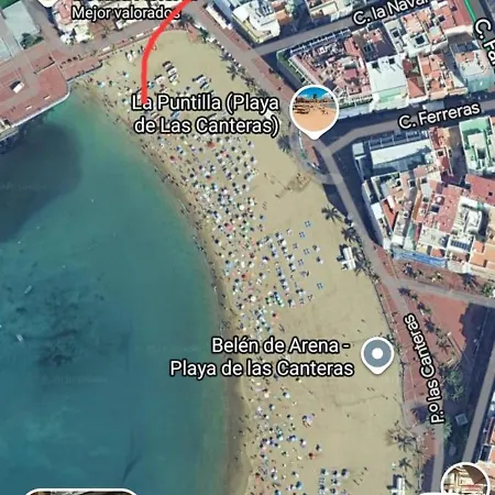 Estudio Primera Linea Playa Canteras Appartamento *